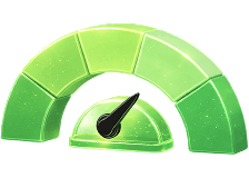 Financial behaviour gauge icon
