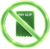 No payslip required icon